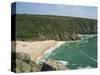 Porthcurno Cove, Cornwall, England, United Kingdom, Europe-Hunter David-Stretched Canvas