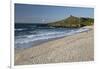 Porthmeor Beach and St. Nicholas Chapel, St. Ives, Cornwall, England, United Kingdom, Europe-Stuart Black-Framed Photographic Print