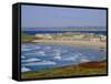 Porthmeor Beach, St. Ives, Cornwall, England, UK-Ken Gillham-Framed Stretched Canvas