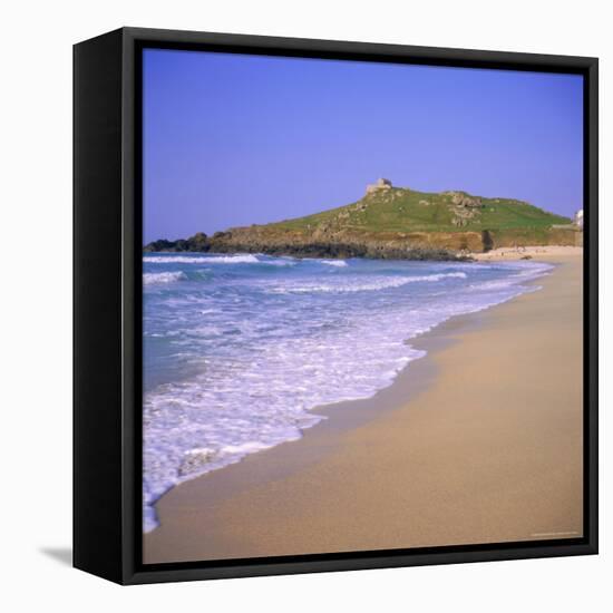 Porthmeor Beach, St. Ives, Cornwall, England, UK-Roy Rainford-Framed Stretched Canvas