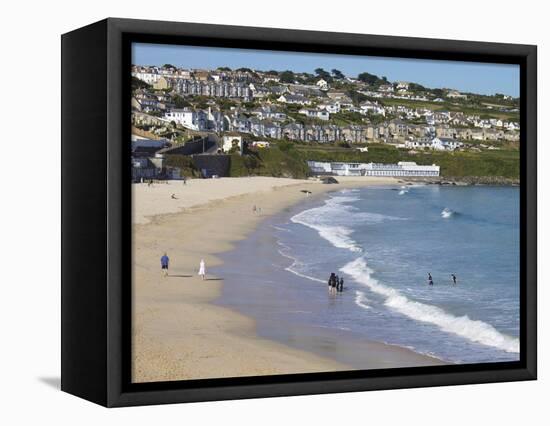 Porthmeor Beach, St. Ives, Cornwall, England, United Kingdom, Europe-Jeremy Lightfoot-Framed Stretched Canvas
