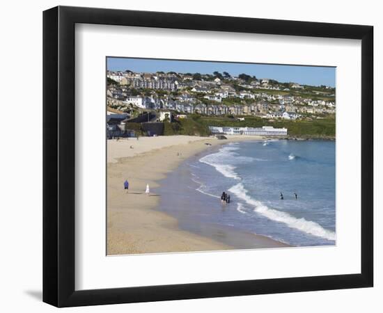 Porthmeor Beach, St. Ives, Cornwall, England, United Kingdom, Europe-Jeremy Lightfoot-Framed Photographic Print