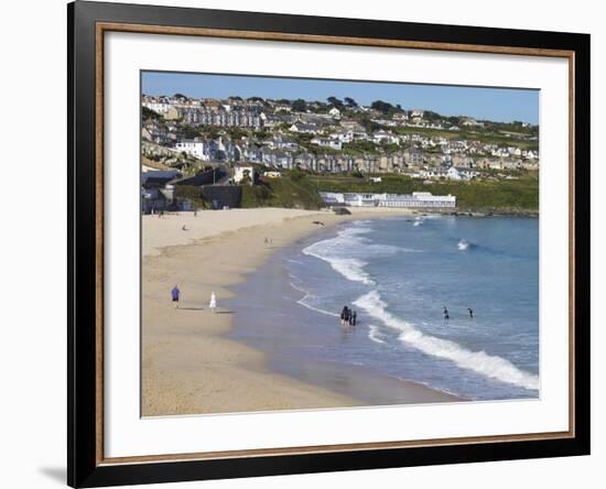 Porthmeor Beach, St. Ives, Cornwall, England, United Kingdom, Europe-Jeremy Lightfoot-Framed Photographic Print