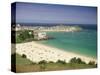 Porthminster Beach and Harbour, St. Ives, Cornwall, England, United Kingdom, Europe-Gavin Hellier-Stretched Canvas