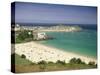 Porthminster Beach and Harbour, St. Ives, Cornwall, England, United Kingdom, Europe-Gavin Hellier-Stretched Canvas