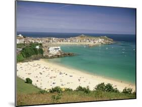 Porthminster Beach and Harbour, St. Ives, Cornwall, England, United Kingdom, Europe-Gavin Hellier-Mounted Photographic Print