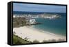 Porthminster Beach and Harbour, St. Ives, Cornwall, England, United Kingdom, Europe-Stuart Black-Framed Stretched Canvas