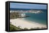 Porthminster Beach and Harbour, St. Ives, Cornwall, England, United Kingdom, Europe-Stuart Black-Framed Stretched Canvas