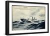Porthos, Messageries Maritimes, Dampfer Auf See-null-Framed Giclee Print
