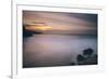 Porthtowan Beach Looking Along the Cornish Coastline at Sunset-Mark Doherty-Framed Photographic Print