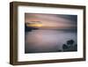 Porthtowan Beach Looking Along the Cornish Coastline at Sunset-Mark Doherty-Framed Photographic Print