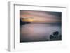 Porthtowan Beach Looking Along the Cornish Coastline at Sunset-Mark Doherty-Framed Photographic Print