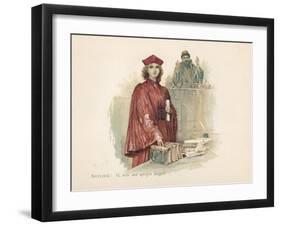 Portia and Shylock in the Merchant of Venice-Walter Stanley Paget-Framed Giclee Print