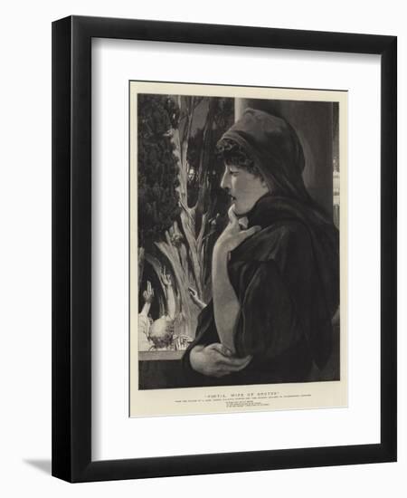 Portia, Wife of Brutus-Sir Lawrence Alma-Tadema-Framed Giclee Print