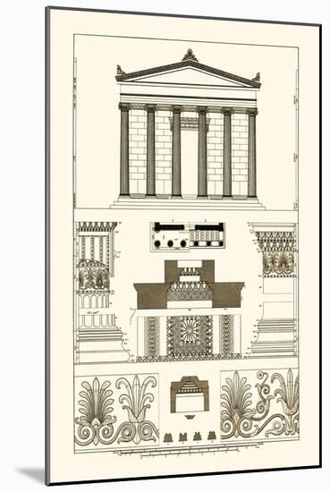 Portico, Coffer and Palmette-Ornament-J. Buhlmann-Mounted Art Print