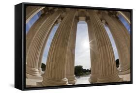 Portico Columns on the Supreme Court Building in Washington, DC-Paul Souders-Framed Stretched Canvas