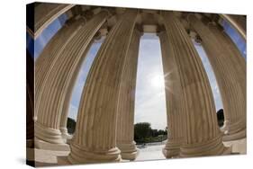 Portico Columns on the Supreme Court Building in Washington, DC-Paul Souders-Stretched Canvas