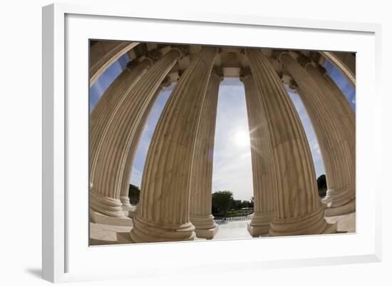 Portico Columns on the Supreme Court Building in Washington, DC-Paul Souders-Framed Photographic Print