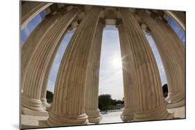 Portico Columns on the Supreme Court Building in Washington, DC-Paul Souders-Mounted Photographic Print