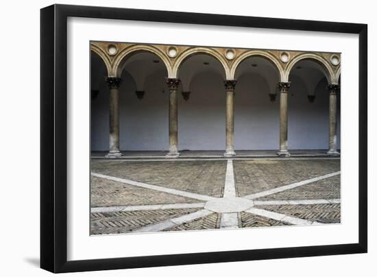 Portico, Court of Honour, Ducale Palace-Luciano Laurana-Framed Giclee Print