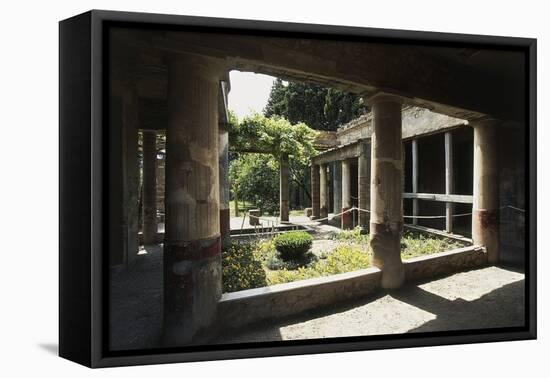 Portico, House of Venus in Shell, Pompeii-null-Framed Stretched Canvas