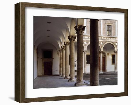 Portico of Courtyard of Honor, 1466-1472-Luciano Laurana-Framed Giclee Print