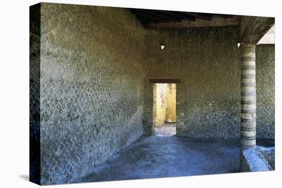 Portico of House of Inn, Herculaneum, Campania, Italy BC-null-Stretched Canvas