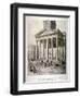 Portico of the Church of St Martin-In-The-Fields, Westminster, London, 1842-George Scharf-Framed Giclee Print