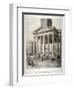 Portico of the Church of St Martin-In-The-Fields, Westminster, London, 1842-George Scharf-Framed Giclee Print