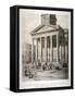 Portico of the Church of St Martin-In-The-Fields, Westminster, London, 1842-George Scharf-Framed Stretched Canvas