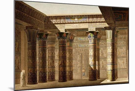 Portico of the Grand Temple of Philae, Nubia, C.1809-1812-null-Mounted Giclee Print