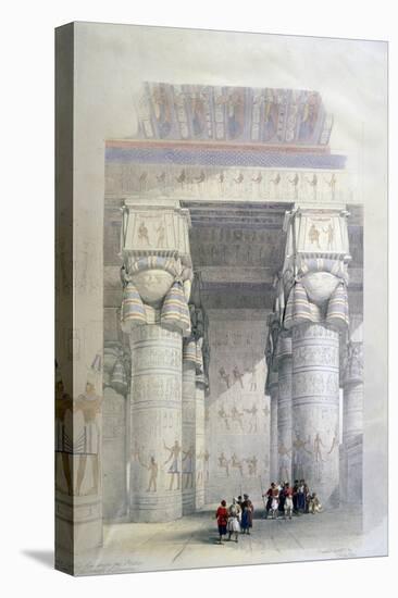 Portico of the Temple of Dendera, 19th Century-David Roberts-Stretched Canvas