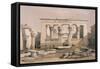 Portico of the Temple of Kalabshe, Nubia-David Roberts-Framed Stretched Canvas