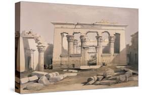 Portico of the Temple of Kalabshe, Nubia-David Roberts-Stretched Canvas