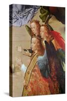 Portinari Altarpiece, Central Panel (Detail of the Angels to the right Hand Side), C.1479 (Oil on P-Hugo van der Goes-Stretched Canvas
