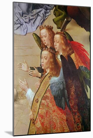 Portinari Altarpiece, Central Panel (Detail of the Angels to the right Hand Side), C.1479 (Oil on P-Hugo van der Goes-Mounted Giclee Print