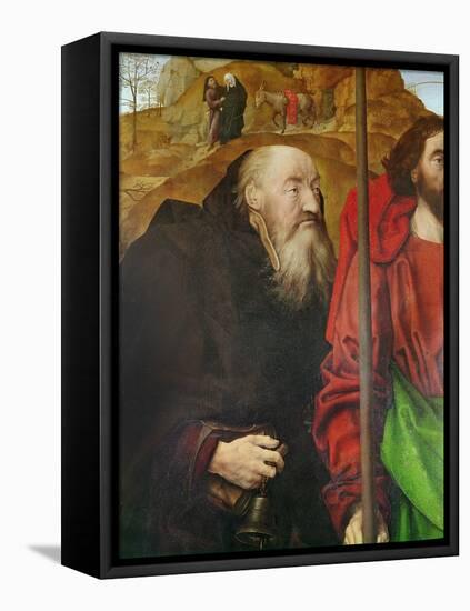 Portinari Altarpiece, Left Panel (Detail of the Head of Saint Anthony), C.1479 (Oil on Panel)-Hugo van der Goes-Framed Stretched Canvas