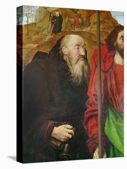 Portinari Altarpiece, Left Panel (Detail of the Head of Saint Anthony), C.1479 (Oil on Panel)-Hugo van der Goes-Stretched Canvas