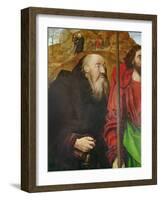 Portinari Altarpiece, Left Panel (Detail of the Head of Saint Anthony), C.1479 (Oil on Panel)-Hugo van der Goes-Framed Giclee Print