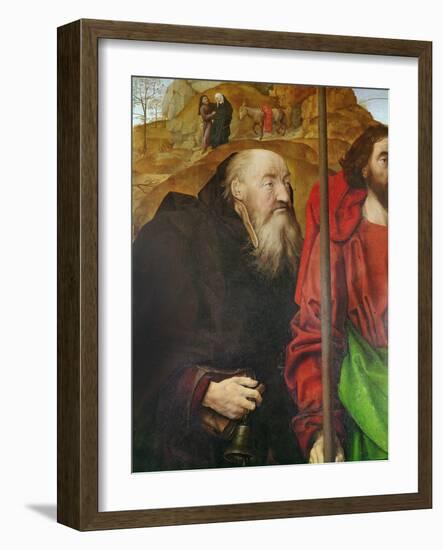 Portinari Altarpiece, Left Panel (Detail of the Head of Saint Anthony), C.1479 (Oil on Panel)-Hugo van der Goes-Framed Giclee Print