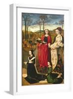 Portinari Altarpiece, St. Mary Magdalen and St. Margaret, Maria Baroncelli and Daughter, c.1479-Hugo van der Goes-Framed Giclee Print