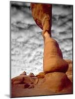 Portion of Delicate Arch Against Clouds, Arches National Park, Utah, USA-Jim Zuckerman-Mounted Photographic Print