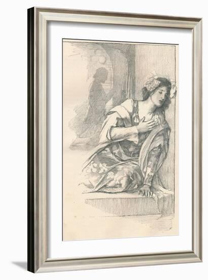 Portion of Illustration for Mrs Blashfields Parlour Plays, C1901-Edwin Howland Blashfield-Framed Giclee Print