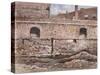 Portion of London Wall Showing the Internal Face on Cooper's Row, City of London, 1864-J Maund-Stretched Canvas