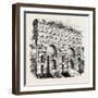 Portion of the Claudian Aqueduct. Rome Italy-null-Framed Giclee Print