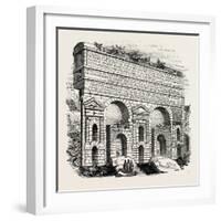 Portion of the Claudian Aqueduct. Rome Italy-null-Framed Giclee Print