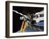 Portion of the Columbus Laboratory, Starboard Truss and Solar Array Panels-Stocktrek Images-Framed Photographic Print