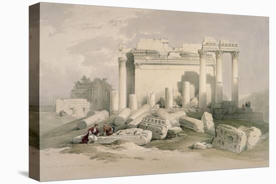 Portion of the Eastern Portico-David Roberts-Stretched Canvas