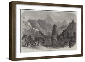 Portion of the Great Wall of China, Showing the Pass of Sha-Po-Yu-null-Framed Giclee Print