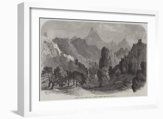 Portion of the Great Wall of China, Showing the Pass of Sha-Po-Yu-null-Framed Giclee Print